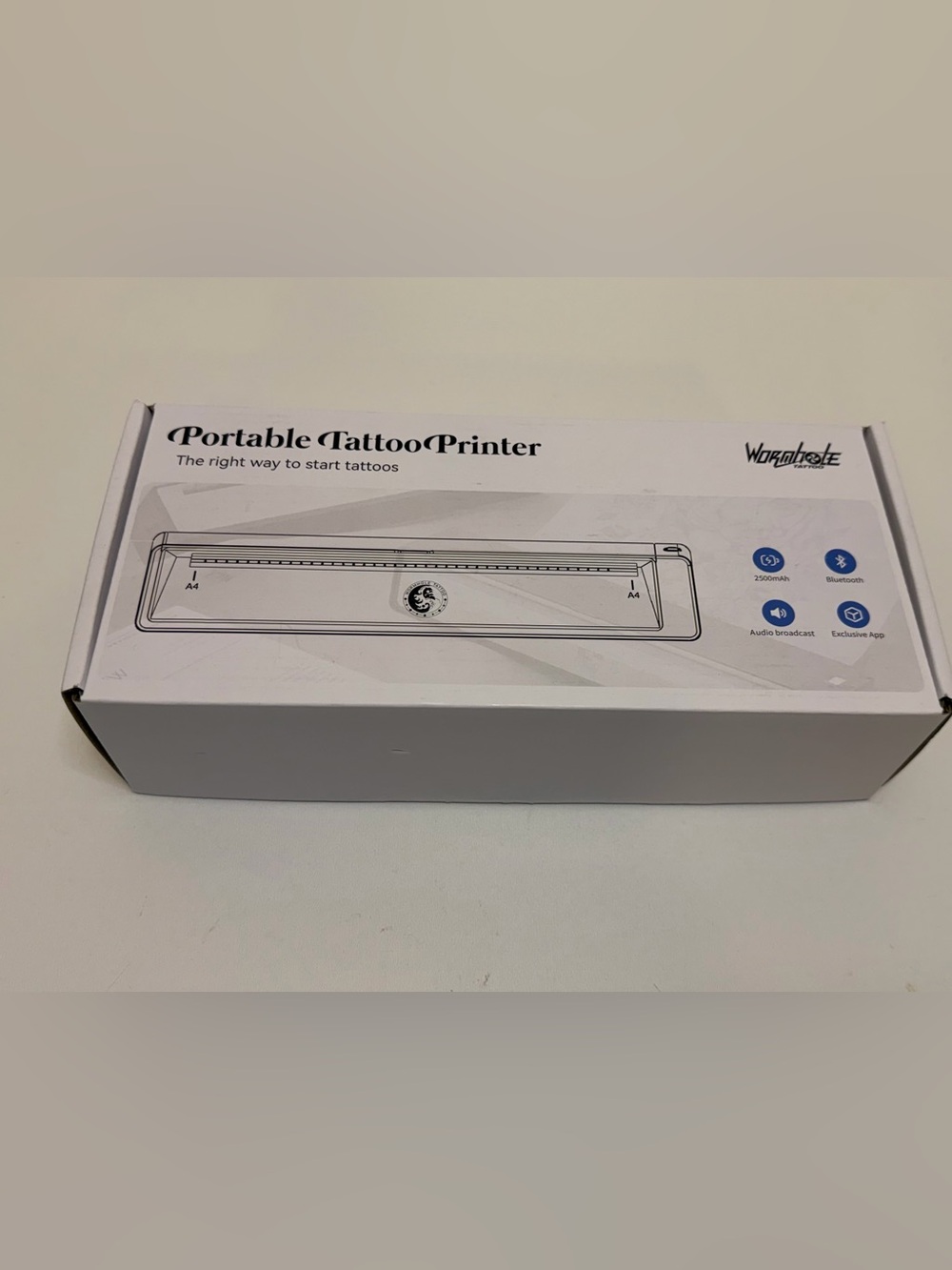 Portable Tattoo Printer in White - Compact Tattoo Transfer Printer